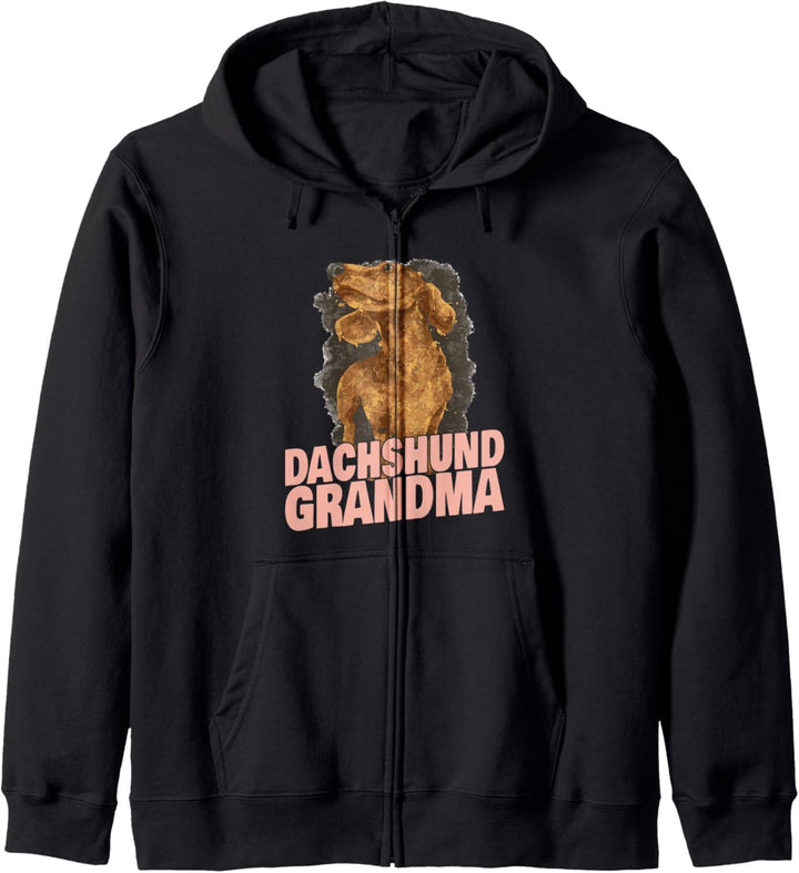 Dackel Oma Grossmutter Kapuzenjacke