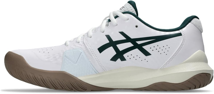 ASICS Damen Gel-Challenger 14 ClaySneaker 41.5 EU White Saxon Green, 41.5 EU White Saxon Green