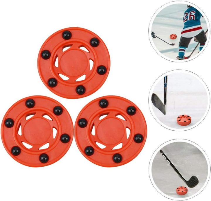 BESPORTBLE 3st Puck Inline-hockeybälle Zubehör Für Eishockeyspiele Rollhockey Hockeybälle Im Freien