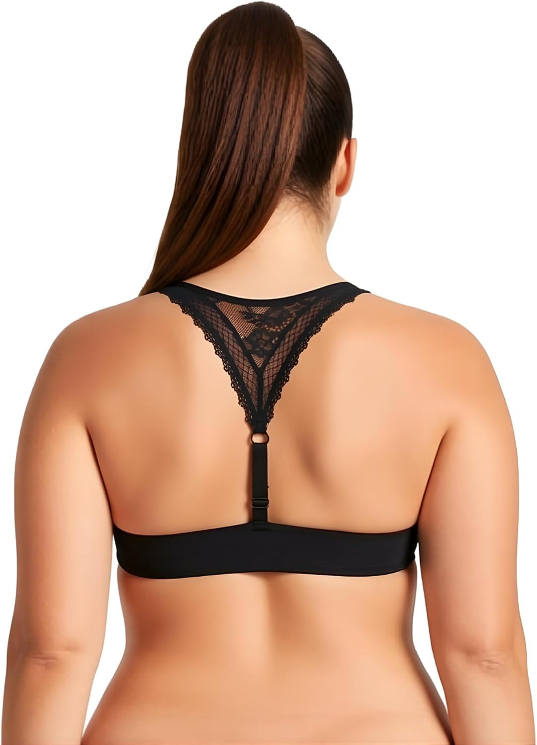 Curve Muse Damen Übergrösse Hochdrücken 1 Tasse hinzufügen Bügel Perfekte Form Spitzen-BHS 70E Schwa