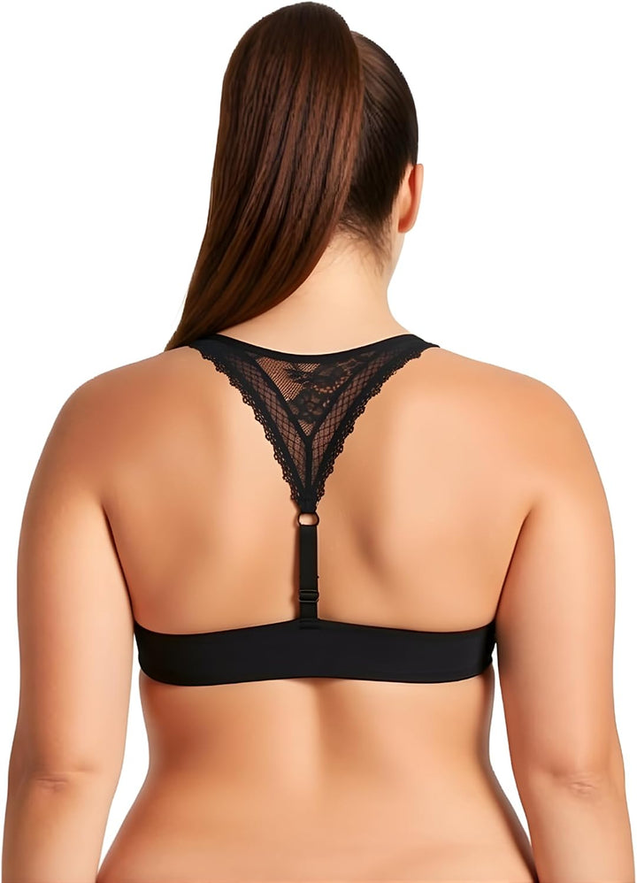 Curve Muse Damen Übergrösse Hochdrücken 1 Tasse hinzufügen Bügel Perfekte Form Spitzen-BHS 70E Schwa