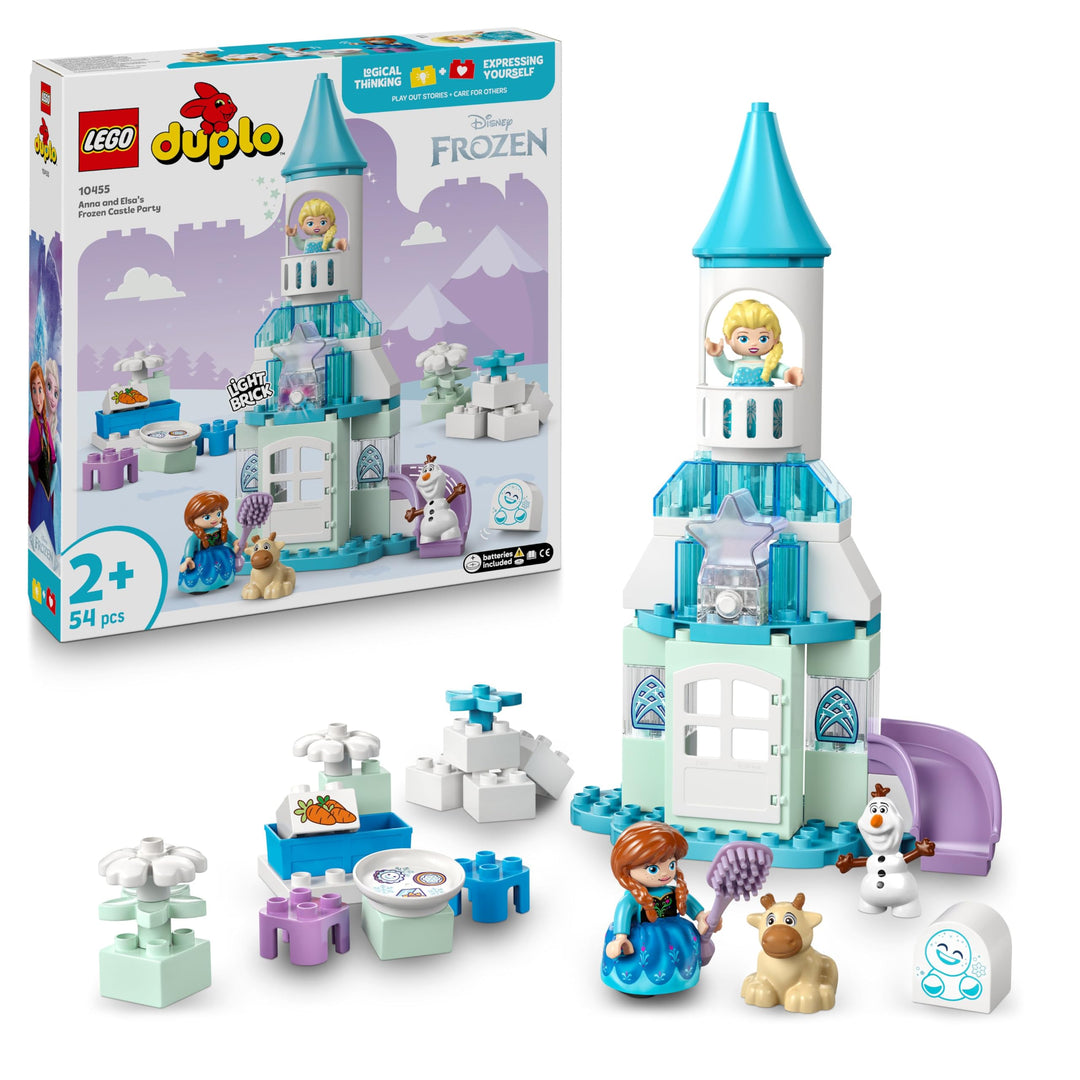 LEGO DUPLO │ Disney Annas und Elsas Party im Eispalast - Frozen Spielzeug mit ELSA Figur, Lichtstein