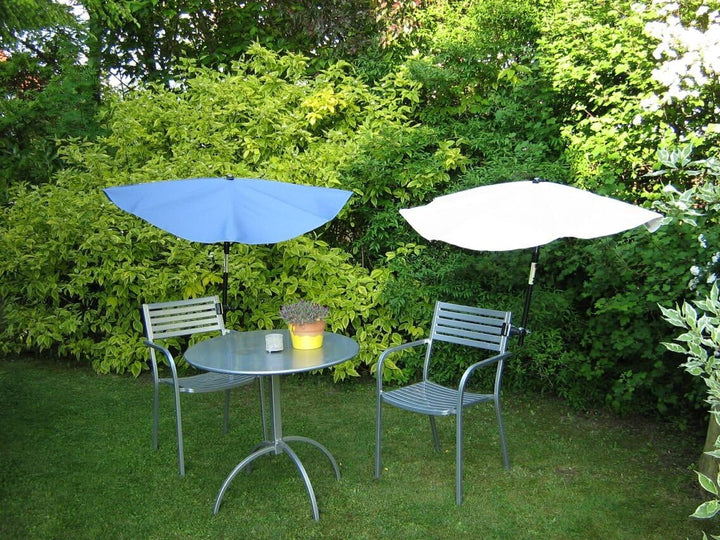 Neues Modell ab März 2018 - Hollysun® Sonnenschirm - Exklusiv-Fächerschirm - dunkelgrün - Hollymat E