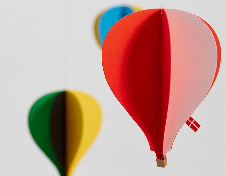 Flensted Mobiles Balloon 5 Mobile, Stahl, Mehrfarbig, 53x62 cm