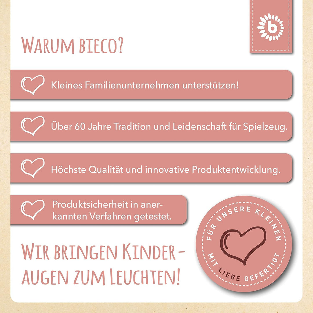 Bieco Baby Krabbeldecke Ø 70 cm | Reh Motiv Activity Decke Baby | Krabbeldecke für Baby | Geeignet f