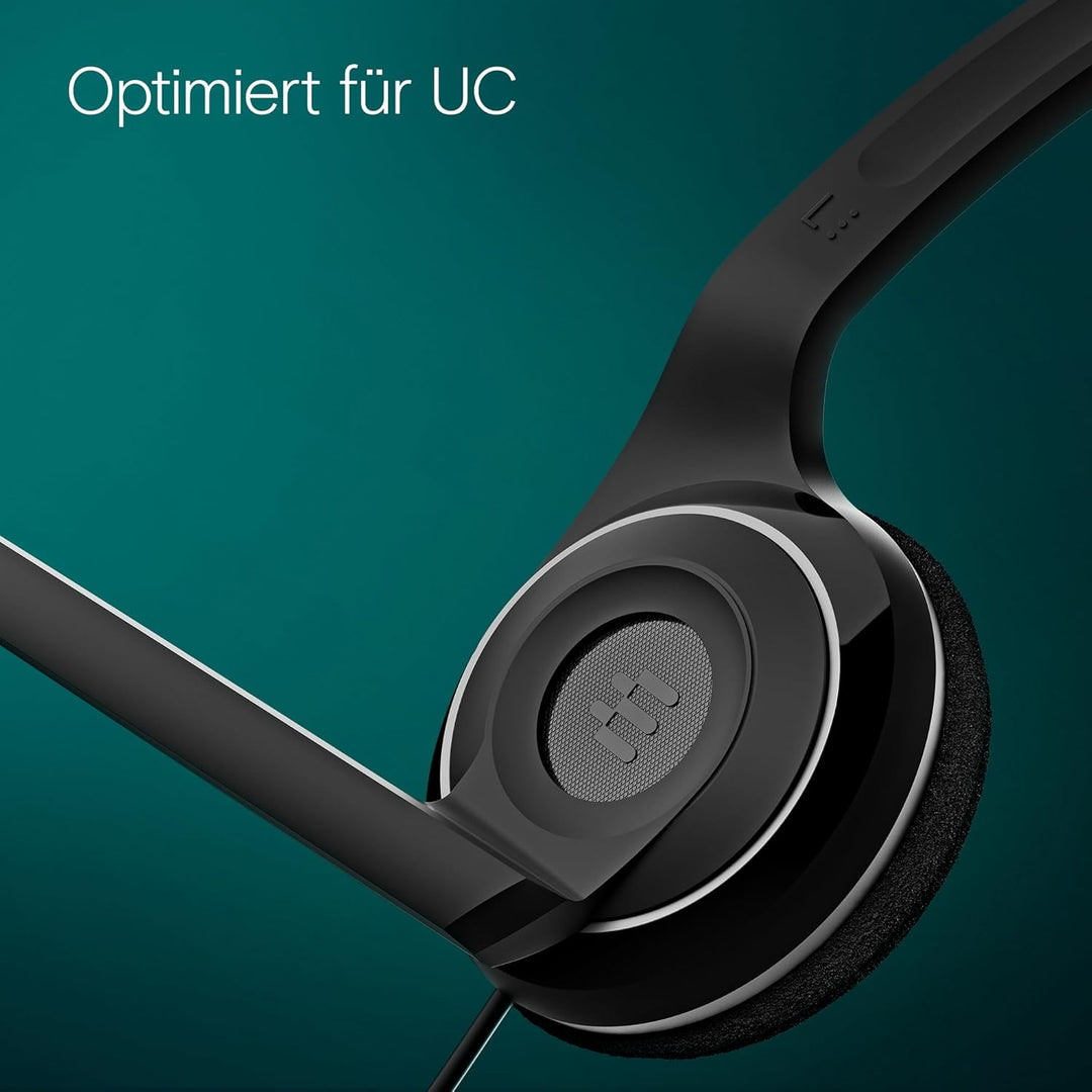 EPOS PC 7 USB Monaurales USB-Headset mit kristallklarem Sound, Plug-and-Play für PC und Mac, leicht