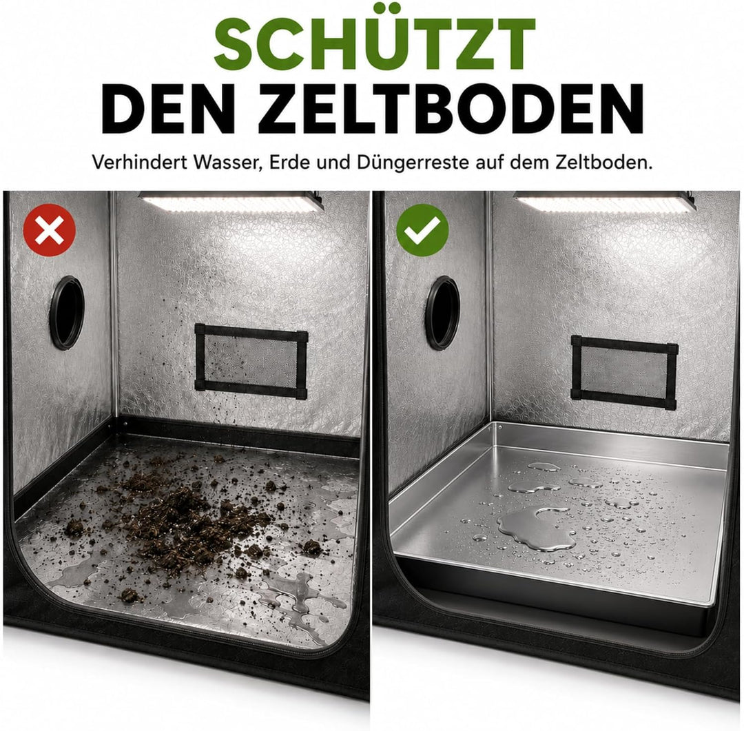 Weedness Secret Jardin Water Tray 120 x 120 cm - Auffang Wanne Bewässerung Homebox Growbox Zubehör A