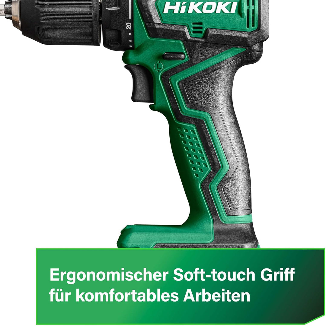 HiKOKI Akku-Bohrschrauber DS18DD (18V, Li-Ion, Brushless, 55 Nm, LED, 20-stufige Drehmomenteinstellu