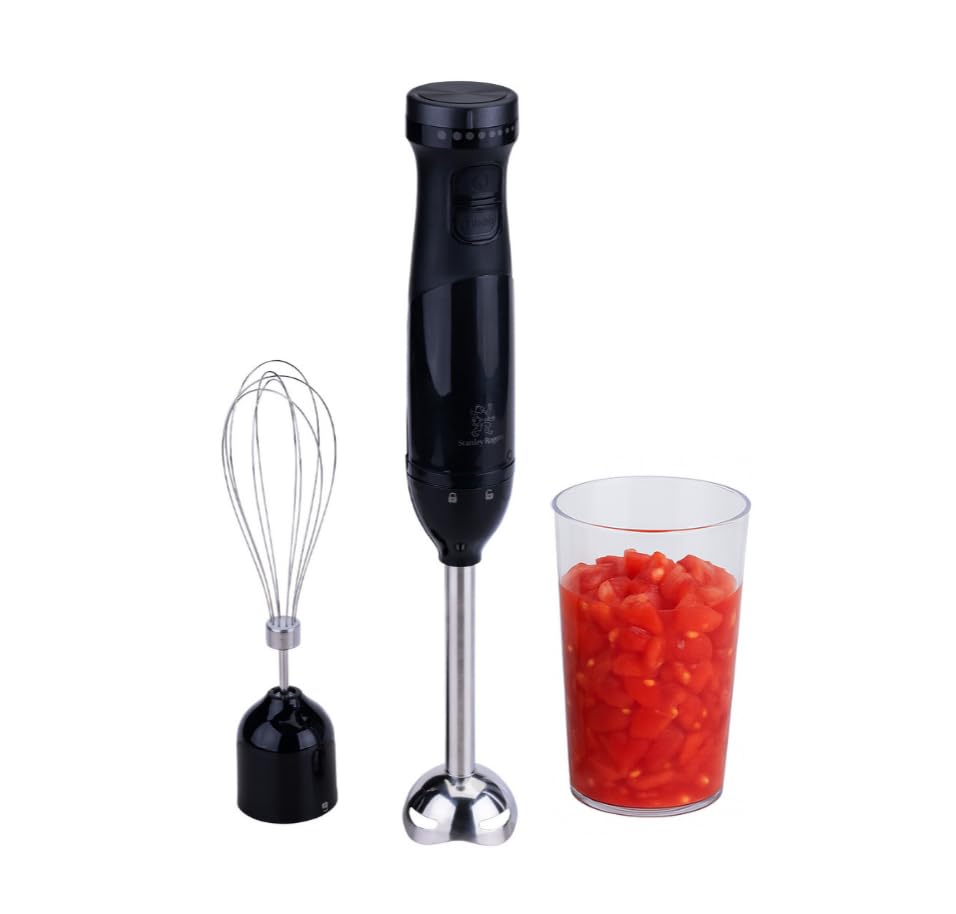 Stanley Rogers - Stabmixer, 700ml Mixbehälter mit Skala, 600W und 9 Geschwindigkeitsstufen, Pürier-A
