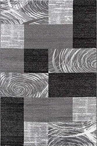 Teppich Wohnzimmer 80x150 cm Läufer Flur Braun Kurzflor Kariert Design - Teppich Schlafzimmer, Esszi