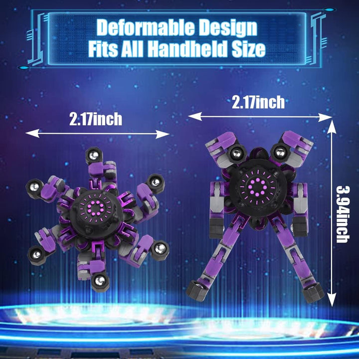 15PCS Roboter Fidget Spinner, DIY Verformbare Fingerspitze Gyro Hand Finger Spinning Schreibtisch Sp