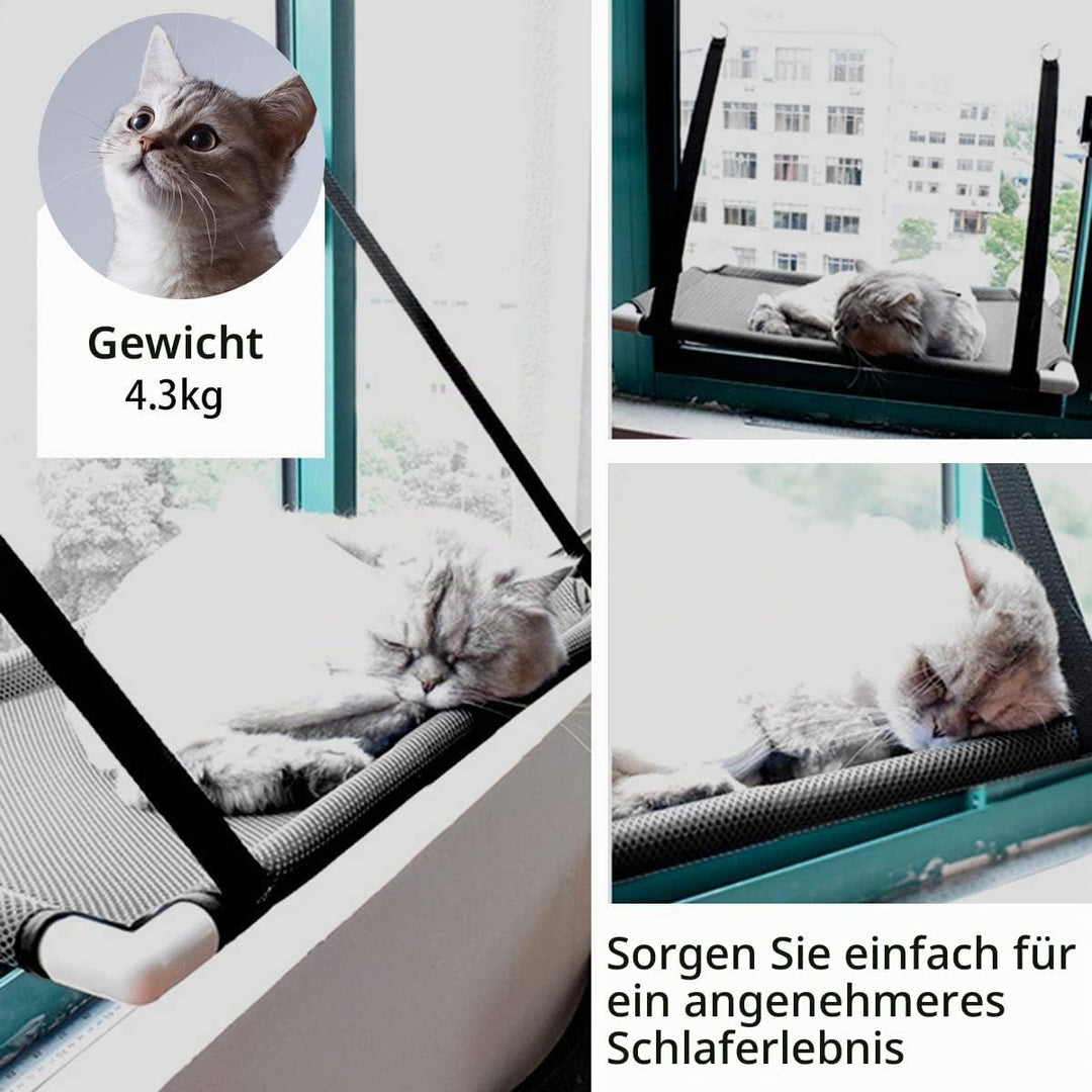 Katzen Fensterplätze, Katzen Zubehör, Fensterplatz Window Lounger Hängematte für Kletterwand-Miezeka