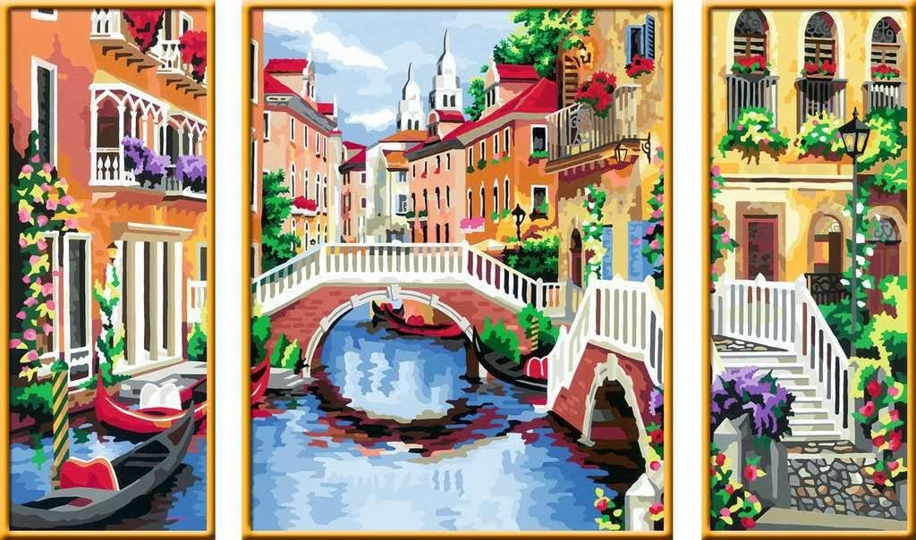 Ravensburger Malen nach Zahlen 28914 - Verträumtes Venedig - Perfektes Malergebnis durch hochwertige