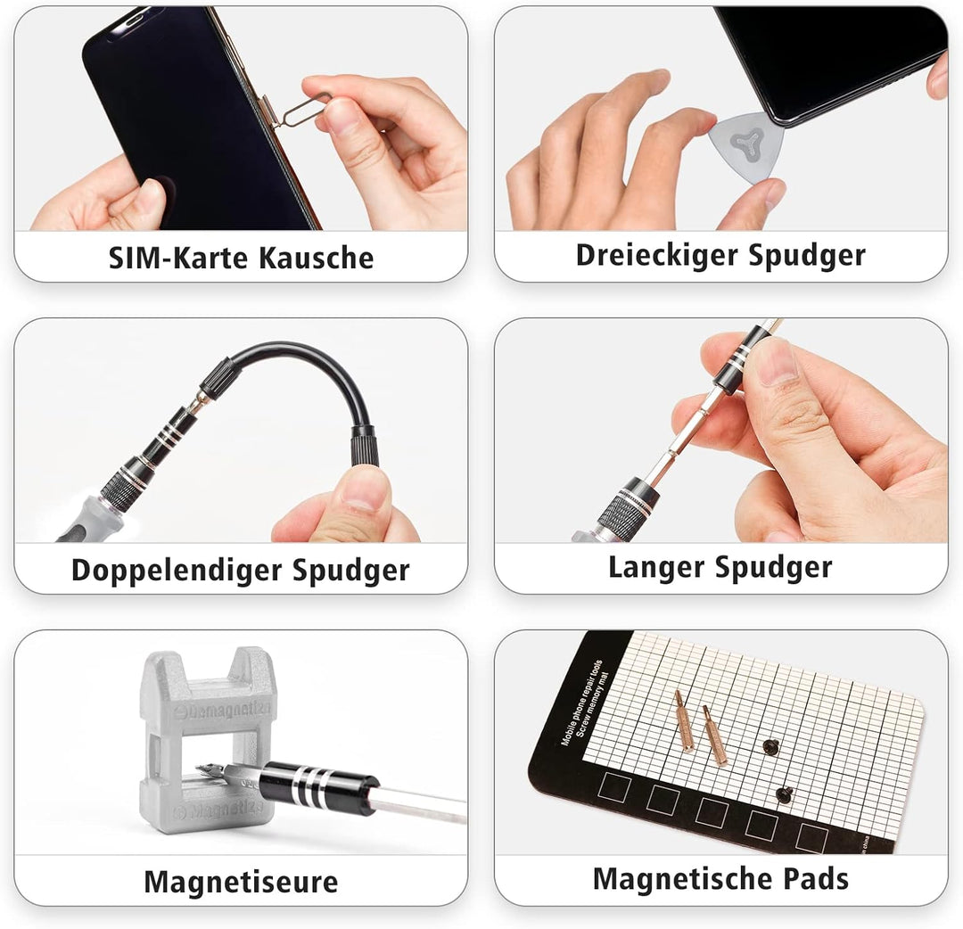 SHARDEN Feinmechaniker Schraubendreher Set, 122 in 1 Mini Präzisions Werkzeug Kit mit Torx T2 T5 T6