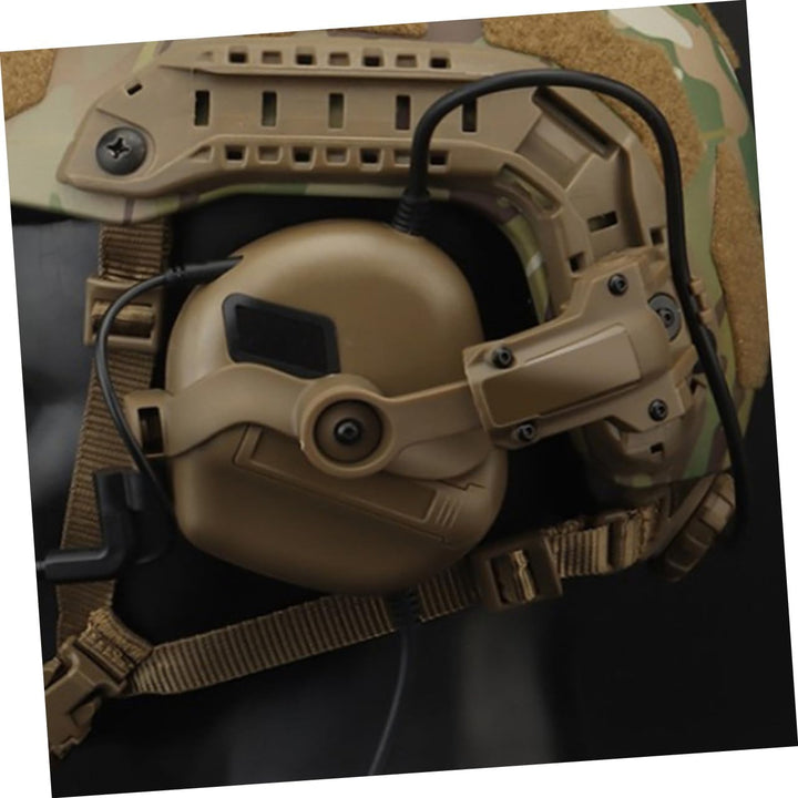 BESPORTBLE Taktischer Kopfhörerhalter aus Nylon mit Abnehmbarem Helm Anschluss und Einfachem Staurau