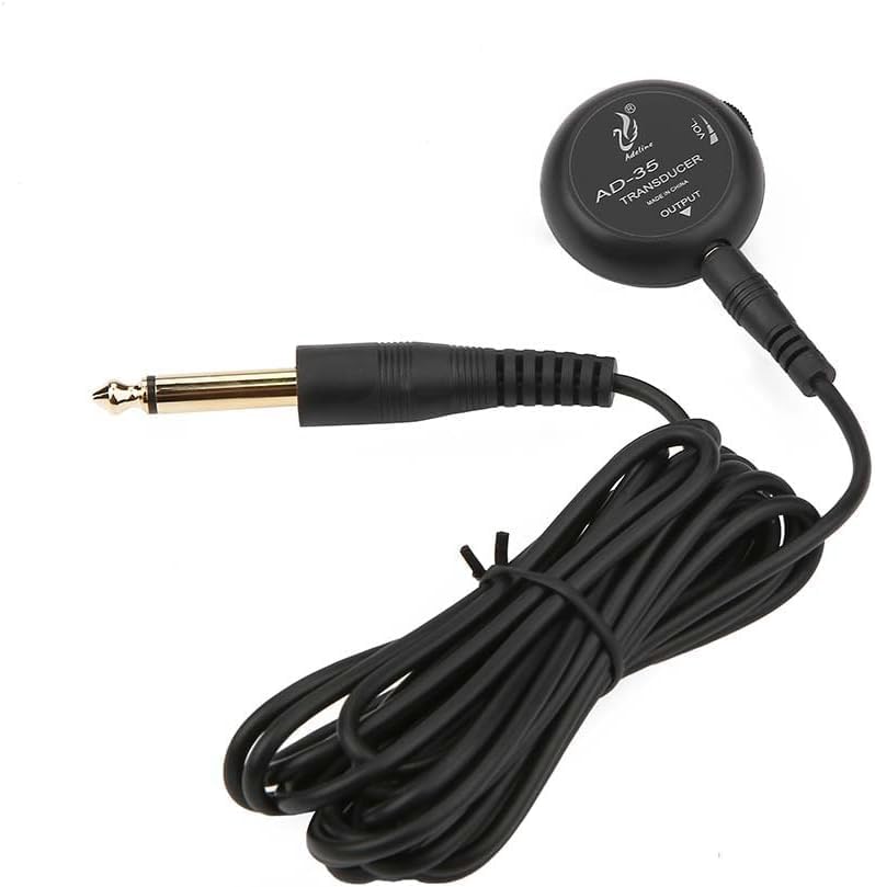 Dilwe Mini Piezo Tonabnehmer, Mikrofon Wandler für Akustische Gitarre Violine Ukelele