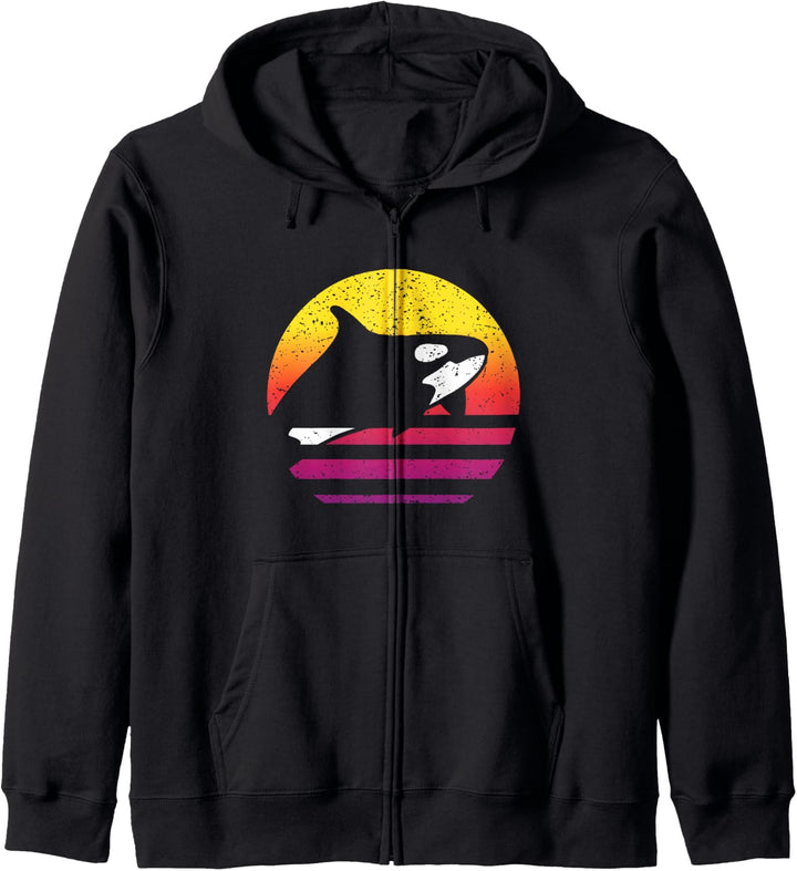 Orca Retro Style Vintage Kapuzenjacke