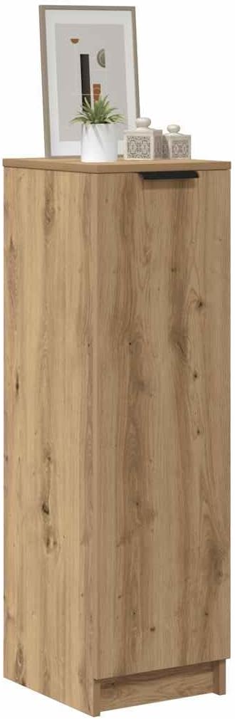 vidaXL Schuhschrank Artisan-Eiche 29,5x35x100,5 cm Holzwerkstoff, Schuhe Aufbewahrung, Schuhregal, S