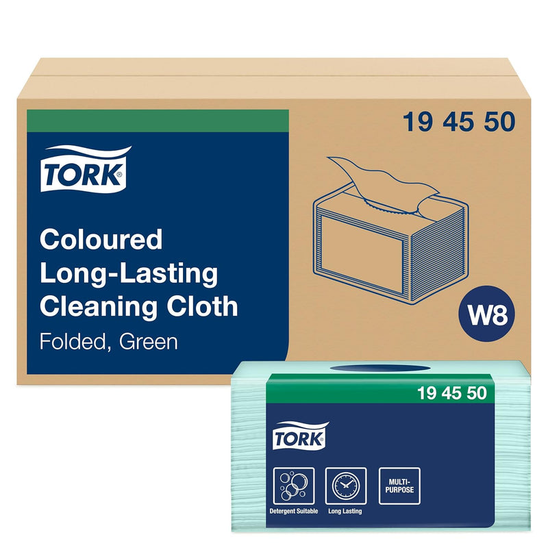 Tork 194550 Langlebige Farbige Reinigungstücher für W8 Small Pack System / 1-lagiges Reinigungstüche