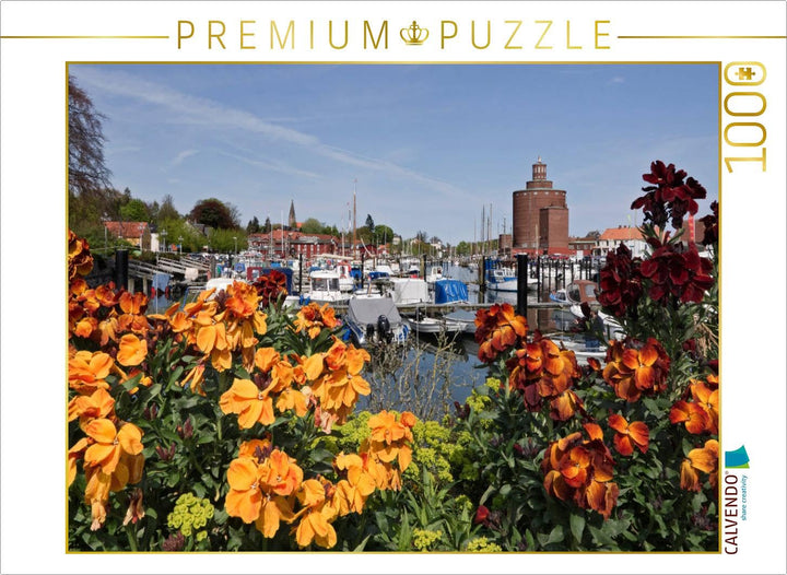 CALVENDO Puzzle Eckernförde - Am Hafen 1000 Teile Lege-Grösse 64 x 48 cm Foto-Puzzle Bild von Klaus