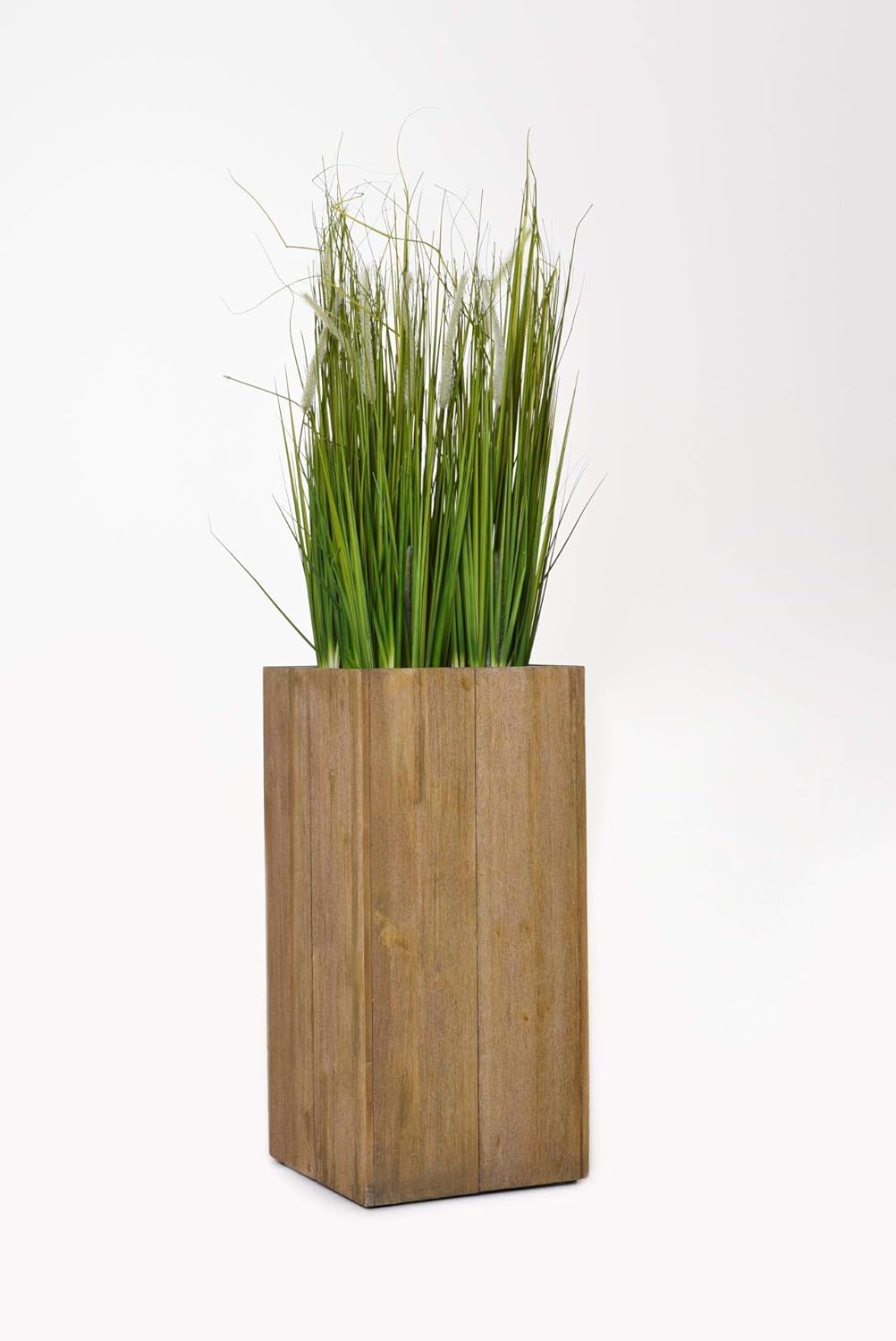 VIVANNO Pflanzkübel Blumenkübel Säule Holz Block Braun - 70x33x33 70x33x33 Braun, 70x33x33 Braun
