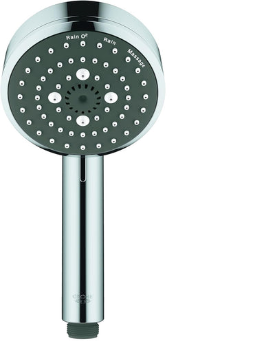 GROHE Vitalio Comfort 100 - Handbrause (wassersparend, mit 3 Strahlarten, Antikalk System), chrom, 2