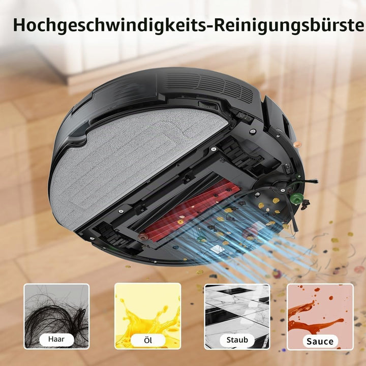 2 Stück Hauptbürste Zubehör für Roborock S8 / S8+ / S8 Pro Ultra / Q5 Pro / Q5 Pro+ / Q8 Max / Q8 Ma