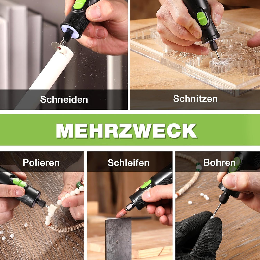 WORKPRO 7,2 V Kabellos Drehwerkzeug Set, Multifunktionswerkzeug mit 117 Zubehörteilen, mit 6 einstel