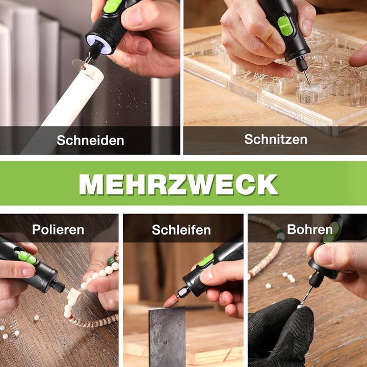 WORKPRO 7,2 V Kabellos Drehwerkzeug Set, Multifunktionswerkzeug mit 117 Zubehörteilen, mit 6 einstel