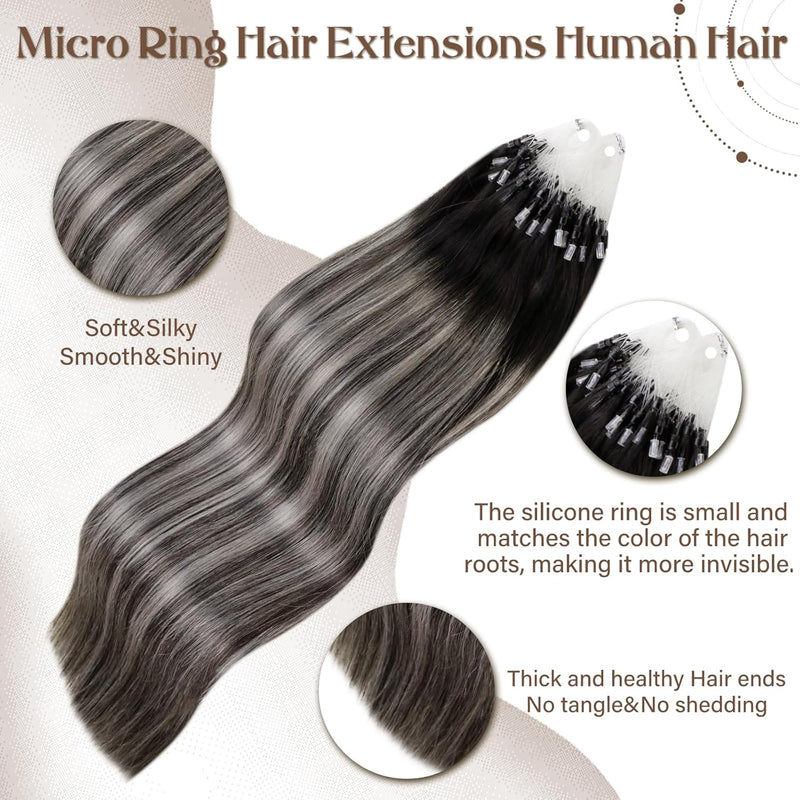Hetto Microring Extensions Echthaar Balayage Microring Remy Echthaar Extensions Micro Extensions Haa
