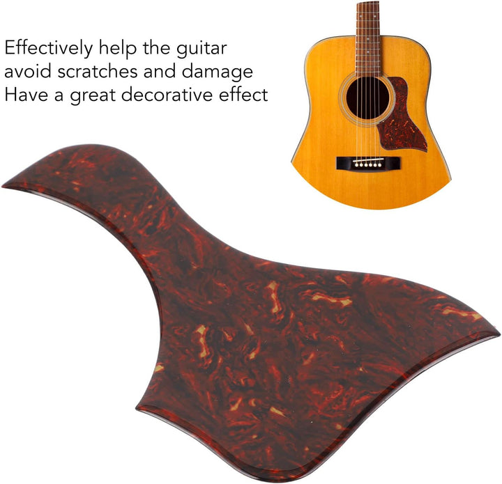Tissting Akustikgitarren Pickguard, Universal PVC Schutzplatte für Gitarrenkörper Schlagschutz Gitar