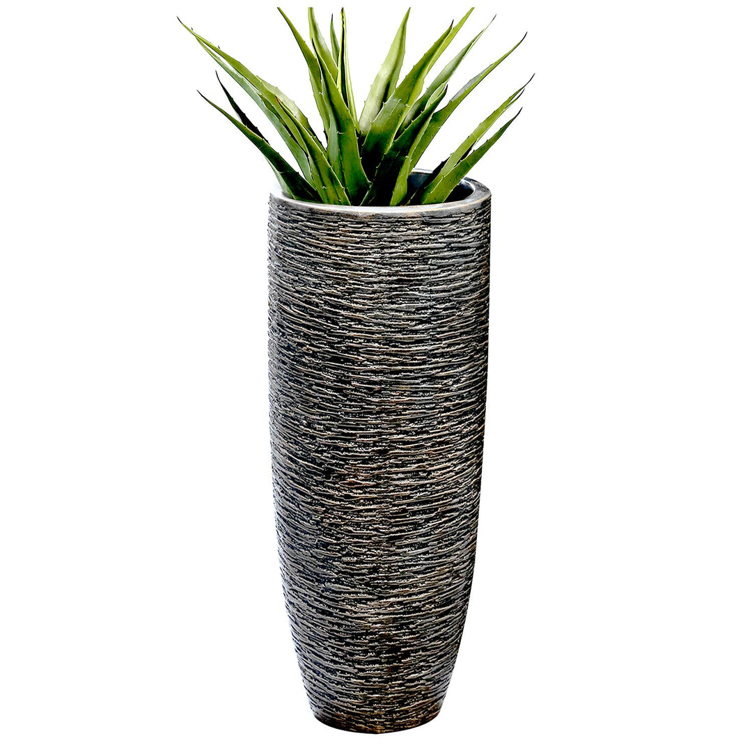 Casablanca - Indoor Pflanzgefäss - aus Poly antik Bronze - für den Innenbereich - H 76 cm