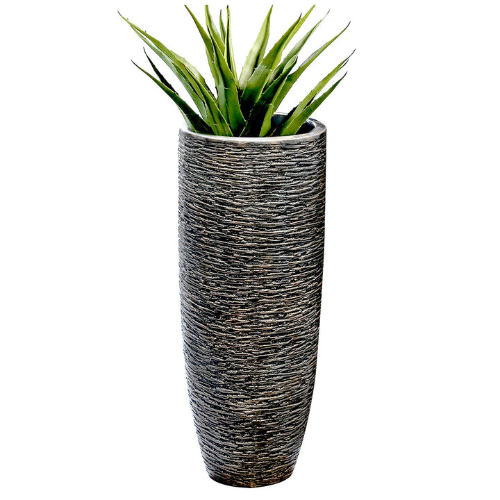 Casablanca - Indoor Pflanzgefäss - aus Poly antik Bronze - für den Innenbereich - H 76 cm