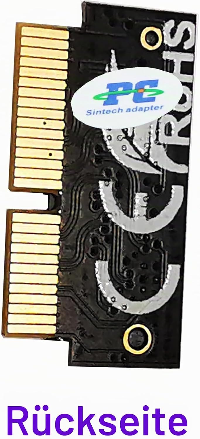 NGFF M.2 nvme SSD Adapter Karte, kompatibel mit Macs 2013–2015 1 Schwarz, 1 Schwarz