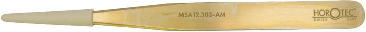KD89 Horotec MSA12.303 Präzisions-Pinzette für Uhrmacherkunst aus Messing, hervorragende Verarbeitun
