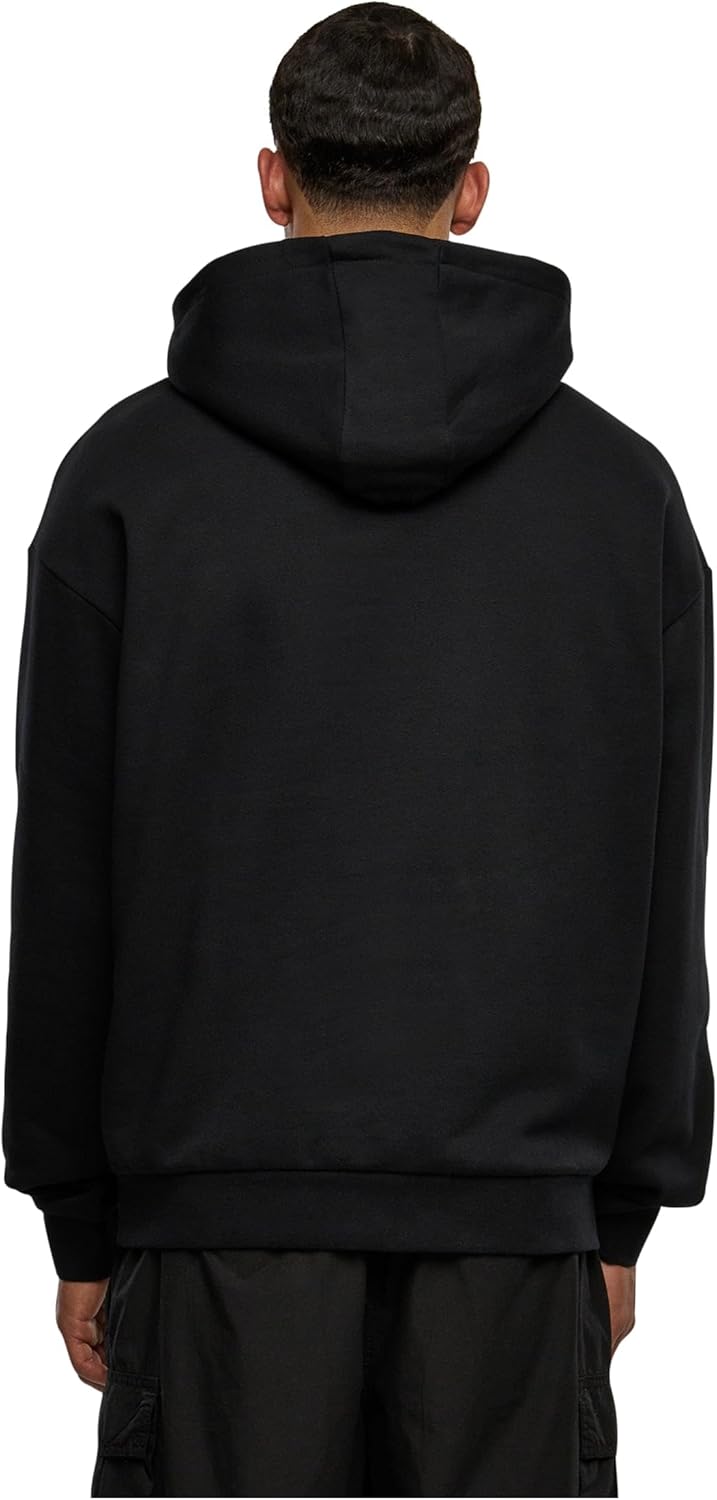 Urban Classics Herren High Neck Hoody L Schwarz, L Schwarz