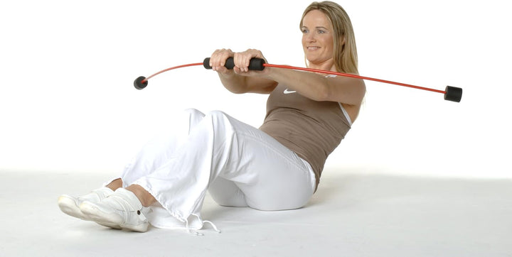 FLEXI-BAR INTENSIV, hochbelastbarer Schwingstab von Flexi-Sports mit Einführungs-DVD und Trainingspl