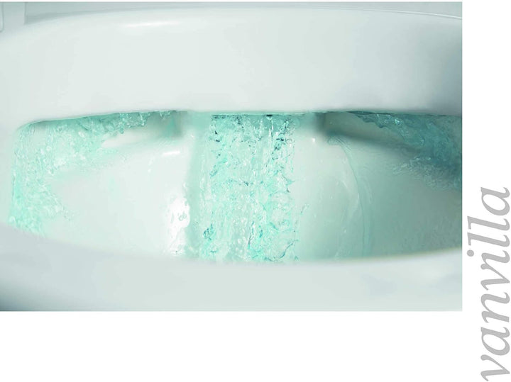 vanvilla Wand Hänge WC Tara Spülrandlos Toilette mit Soft-Close WC-Sitz Hänge Bidet mit Grohe Vorwan