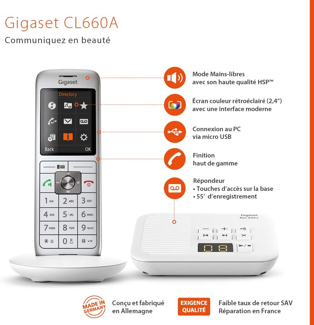 Gigaset CL660A Solo Schnurlostelefon