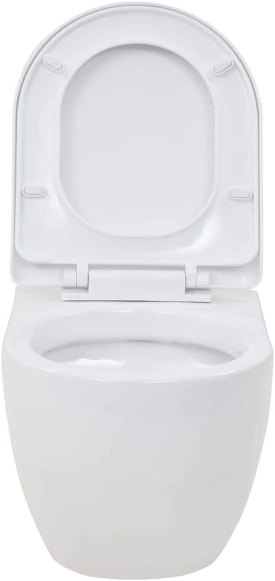 Susany Hänge-Toilette mit Einbau-Spülkasten Wand Hänge Toilette Unterputz Spülkasten 41 x 14 x (110-