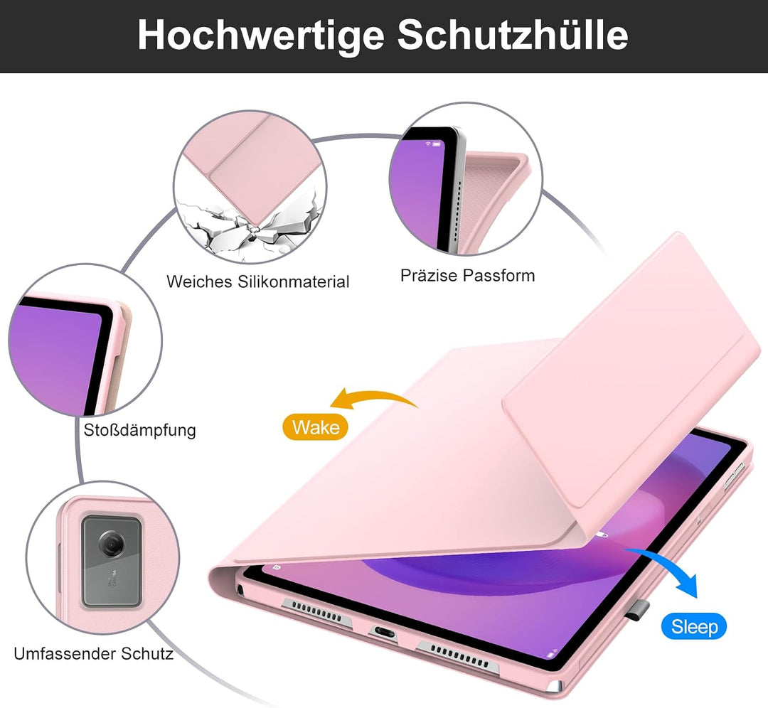 Tastatur Hülle für Lenovo Idea Tab 11 Zoll 2025/K11 Gen 2, QWERTZ Deutsches Magnetisch Abnehmbarer T