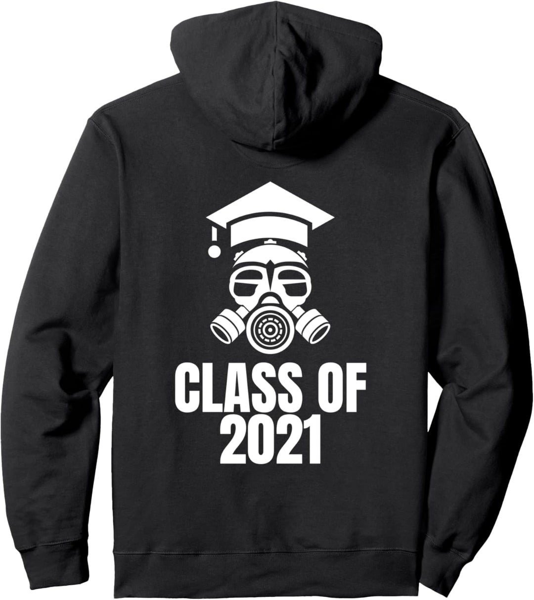 Lustige Klasse von 2021 Gasmaske Pullover Hoodie