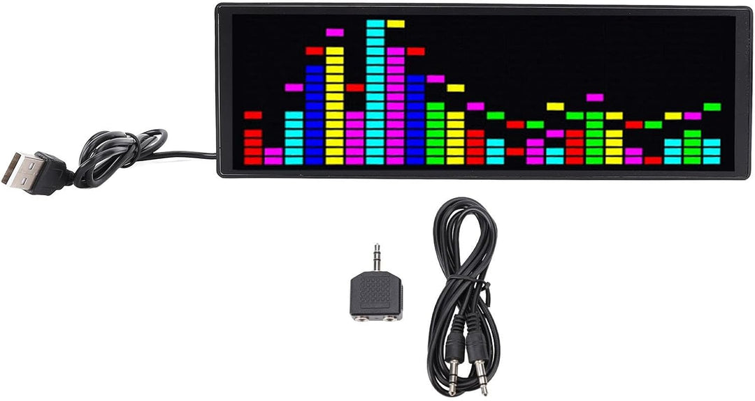 Buntes LED -Musikspektrum -Display, Audiospektrumanalysator, Rhythm Light Level Voice Sensor Clock,