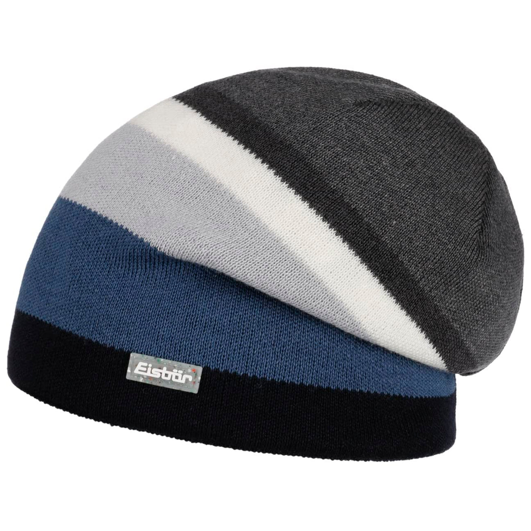 Eisbär Miron 2.0 Beanie Strickmütze Wintermütze Streifenmütze Skimütze Damen/Herren - Made in Austri