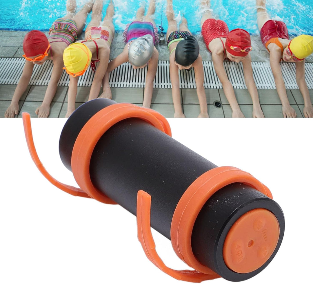 IPX8 wasserdichter MP3 Player 8GB Schwimm Musik Player mit HiFi Klang, Wasserdichten Kopfhörern, Alu
