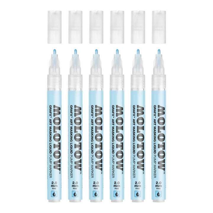 Molotow Masking Liquide Pump Marker 2 mm (Stift mit Maskierflüssigkeit, rückstandslos entfernbar, fü