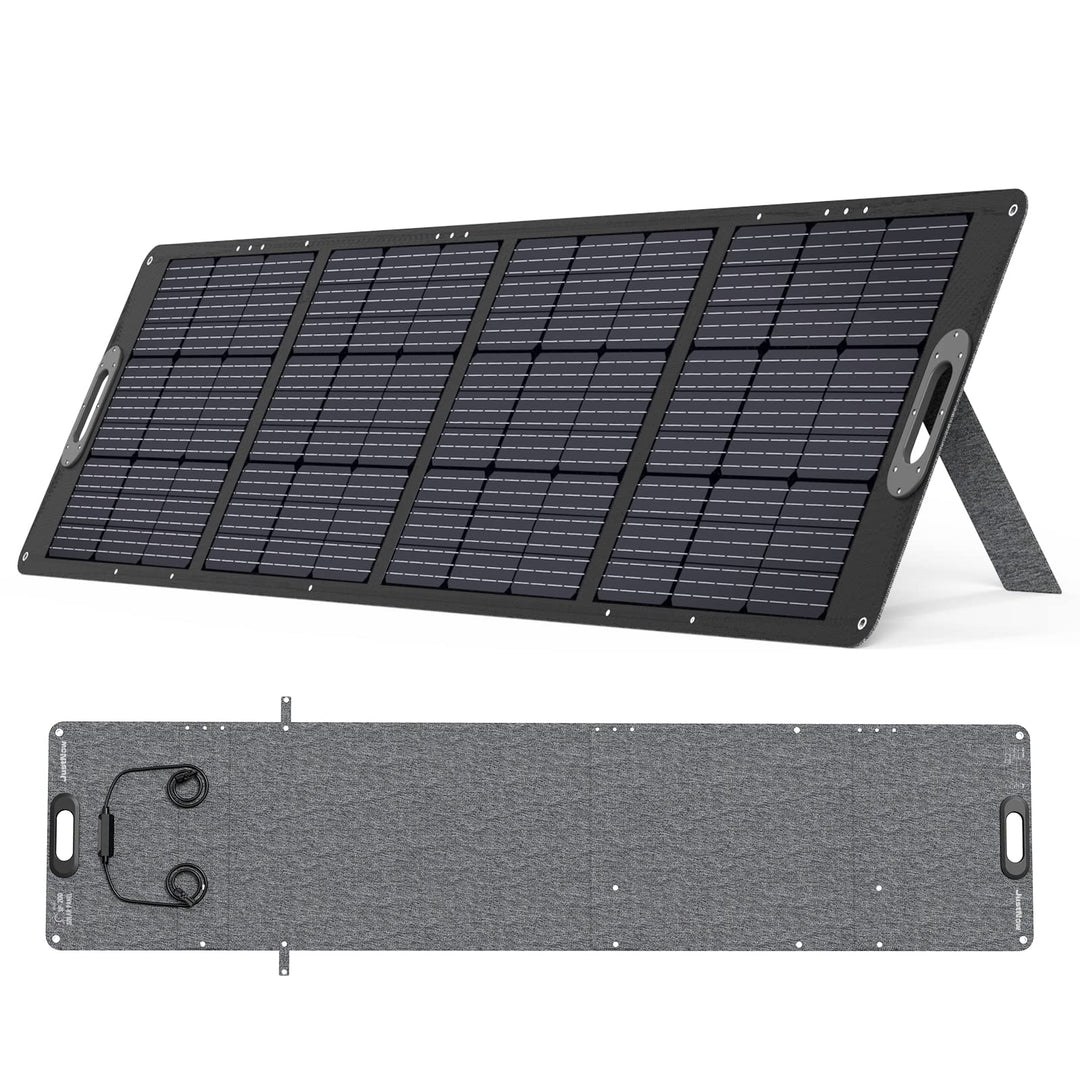 JustNow 200W Faltbares Solarpanel, Tragbares Solarpanel Solarmodul Solarladegerät,Faltung Solarladeg