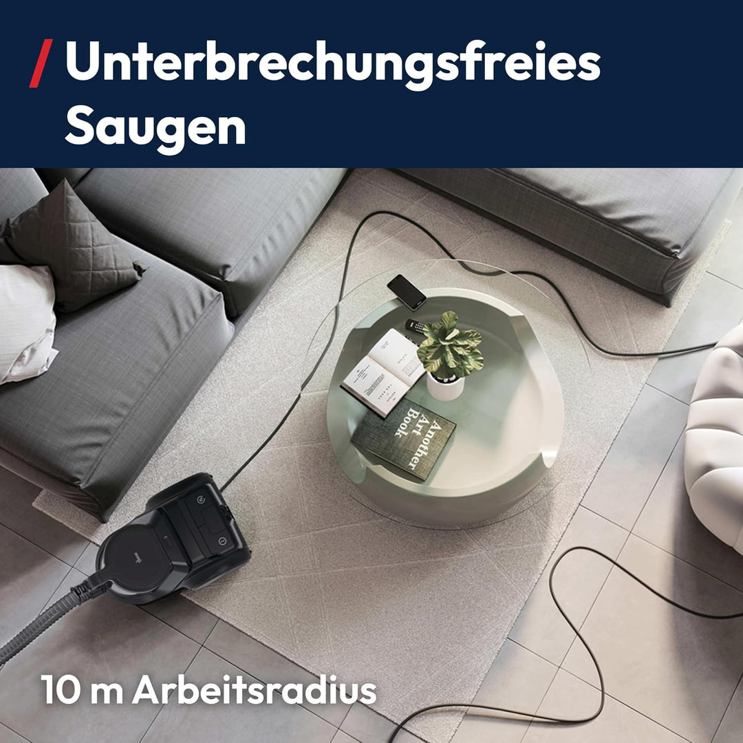 Hoover HP2 leistungsstarker Bodenstaubsauger ohne Beutel für Hartböden & Teppiche, leicht & kompakt,