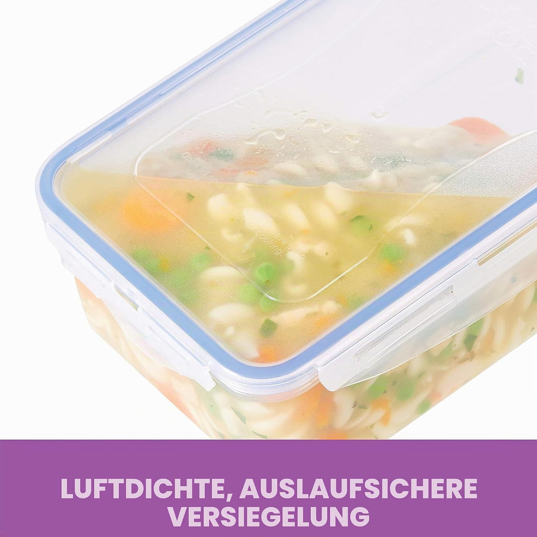 LOCK &amp; LOCK Easy Essentials Frischhaltedosen-Set, 6-teilig, transparent 6 Count (350 ml), 6 Count (3