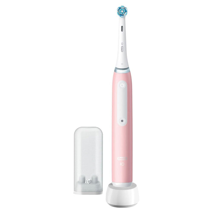 Oral-B iO 3N Elektrische Zahnbürste, Rosa, runde Bürste, weiche Mikrovibrationen, 3 Putzmodi, 1 Lade